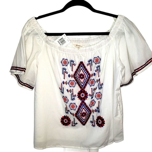 Beltaine Cotton Embroidered Blouse - Picture 2 of 7